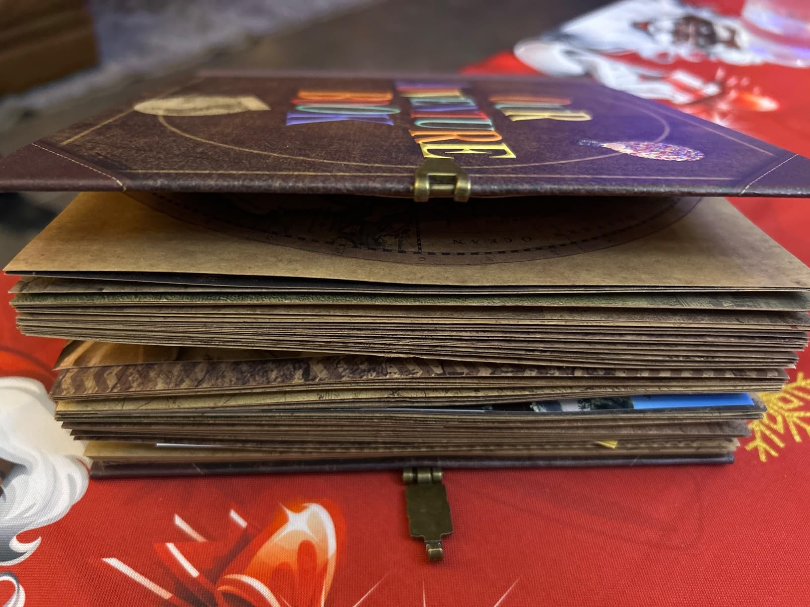 Scrapbook Photo Album,Our Adventure Book Scrapbook, 146 Pages Embossed Letter Cover Movie Up Travel Diary Journal Scrap Book