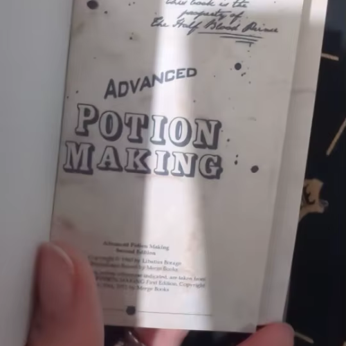 Advanced Potion-Making Hardcover Blank Notebook