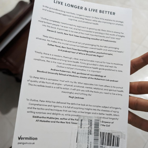 Outlive: The Science and Art of Longevity Paperback