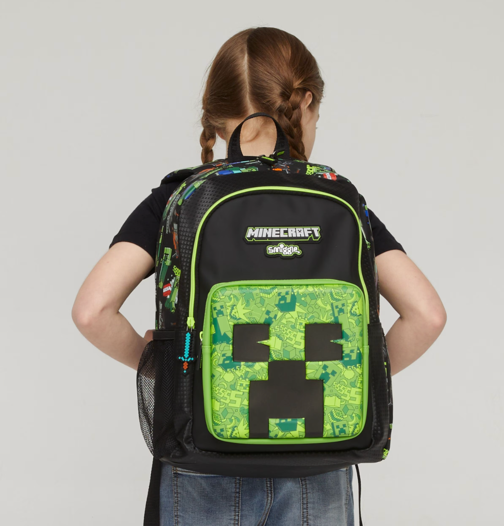 Smiggle Minecraft Junior Character Backpack Australian original smiggle school bag boys children's backpack