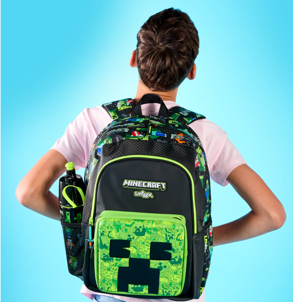 Smiggle Minecraft Junior Character Backpack Australian original smiggle school bag boys children's backpack