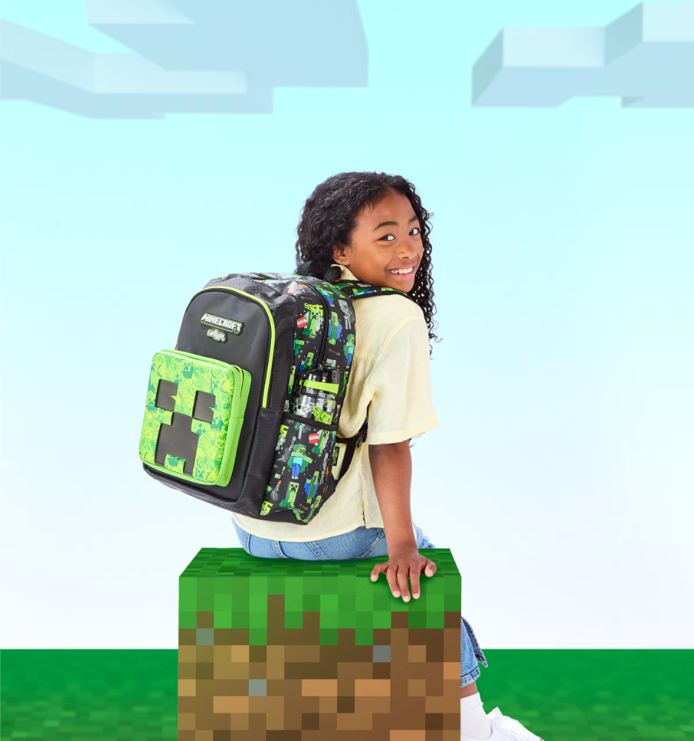 Smiggle Minecraft Junior Character Backpack Australian original smiggle school bag boys children's backpack