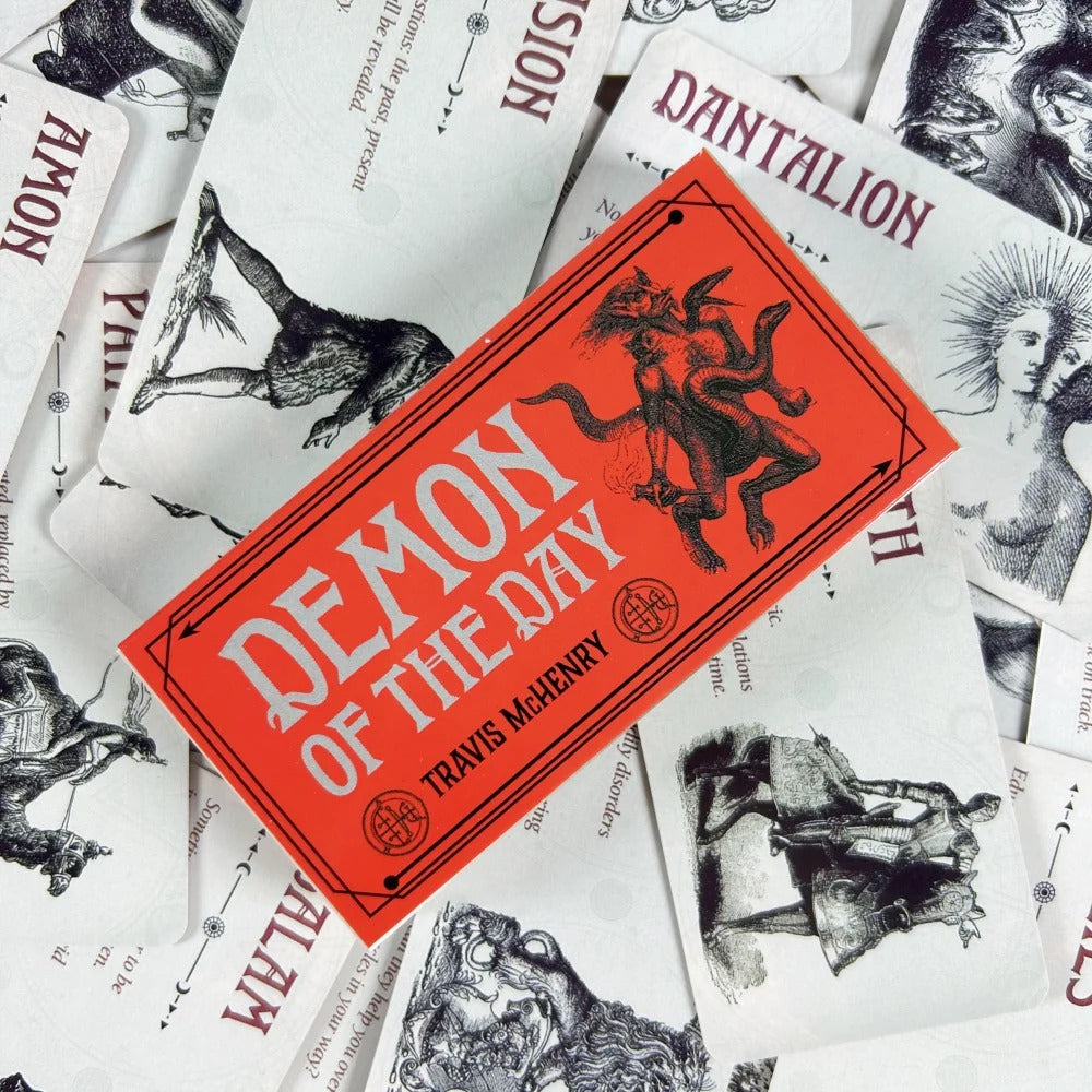 1pc Demon Of The Day Cards A 40pcs Tarot English Divination Edition Deck Board Game Oracle Cards