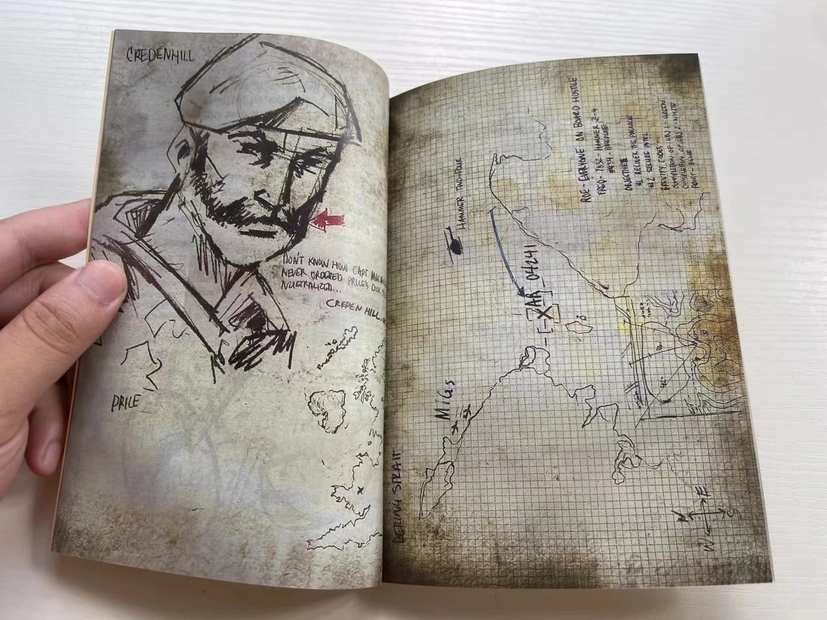 Game Call Of Duty John 'SOAP' MacTavish Journal Diary COD Cosplay Props