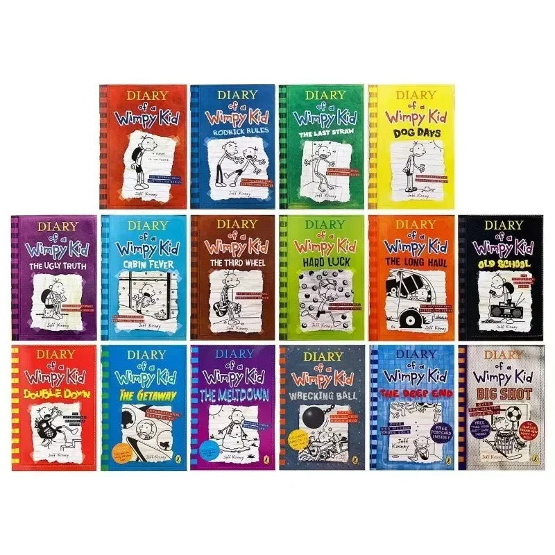 1- 10 Volumes Diary of Wimpy Kid English Book Diary of Wimpy Kid Children's Fiction Books