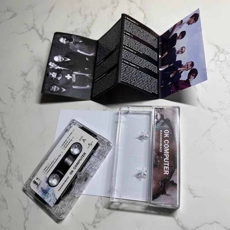 Retro Rock Radiohead Thom Yorke Music Tape OK Computer Album Soundtracks Box Cosplay Recorder Walkman Car Cassettes Collection