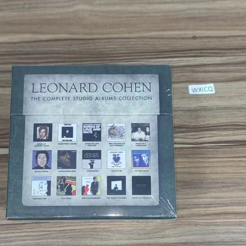 Ballad Leonard Cohen Music CD The Complete Studio Albums Collection Hallelujah 15pcs Music Record Cosplay Car Soundtracks Box