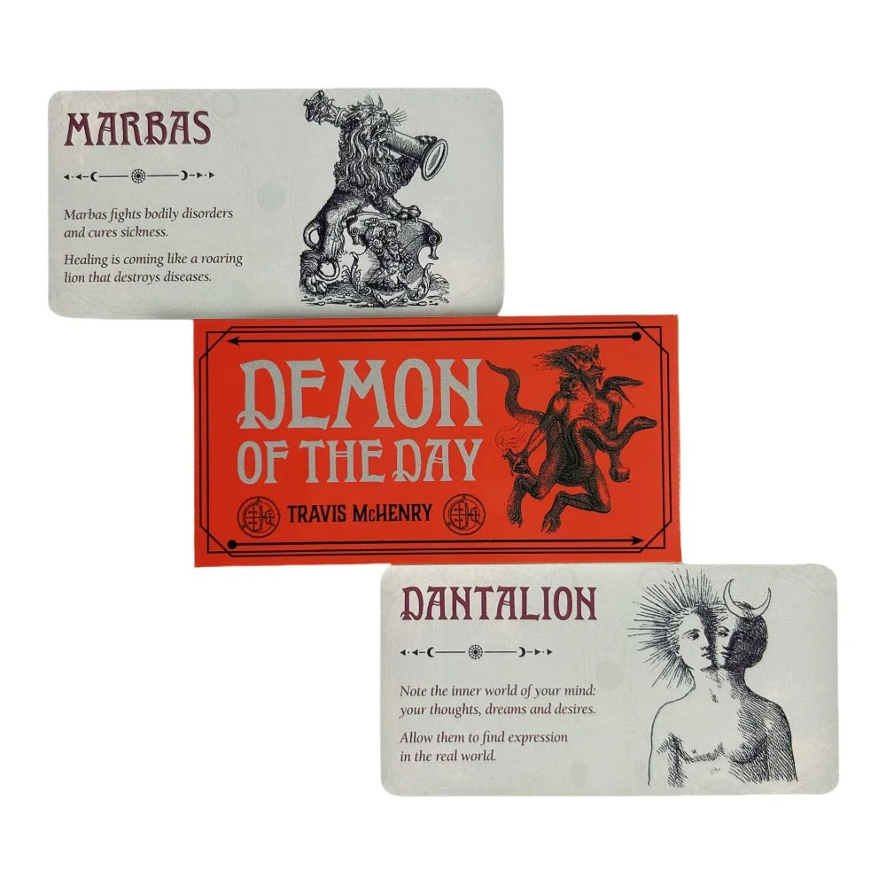 1pc Demon Of The Day Cards A 40pcs Tarot English Divination Edition Deck Board Game Oracle Cards