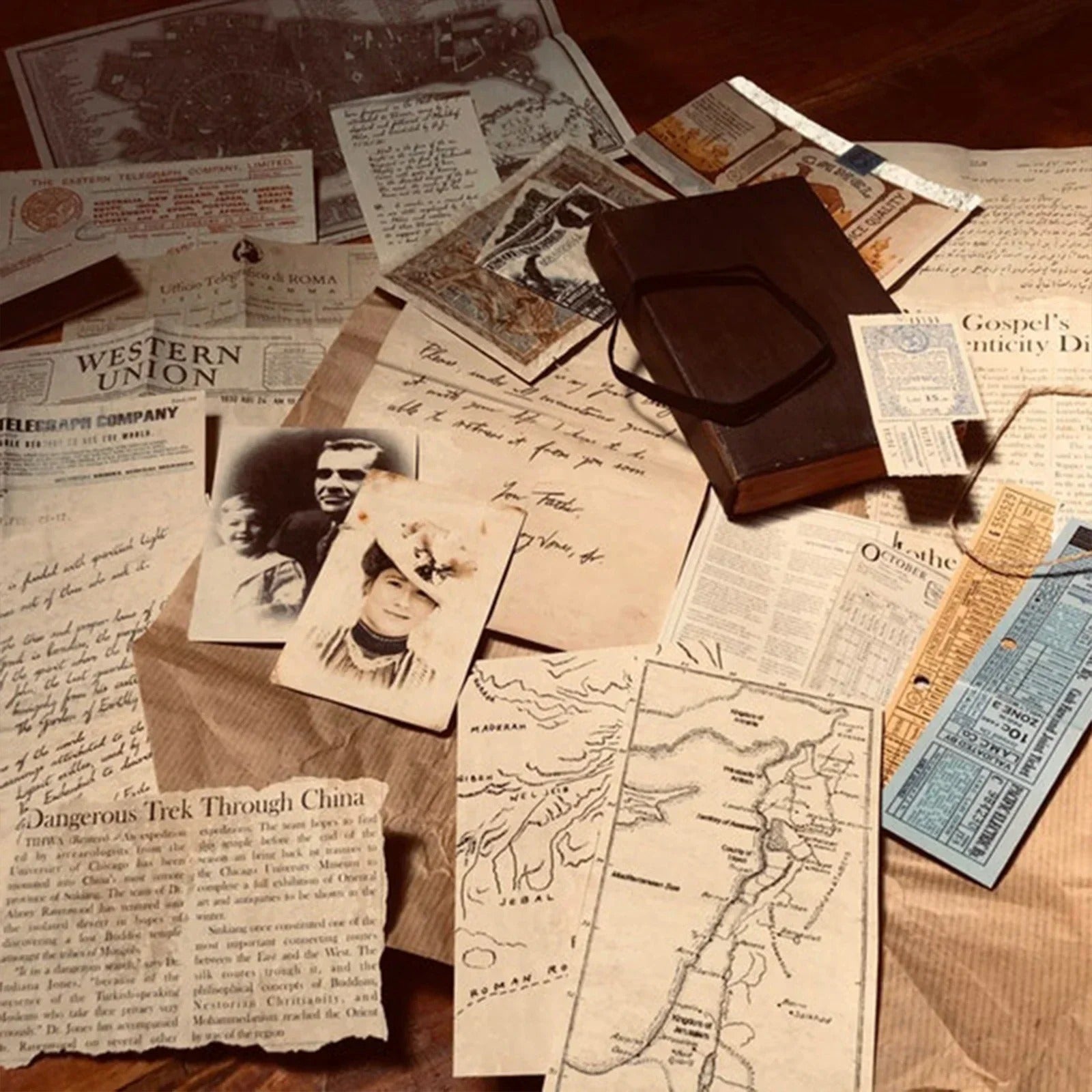 Indiana Jones Grail Diary Prop + Hidden Precious Deposits Movie Gift Collectible