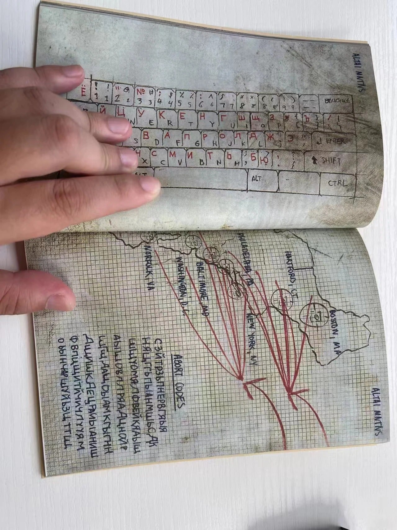 Game Call Of Duty John 'SOAP' MacTavish Journal Diary COD Cosplay Props