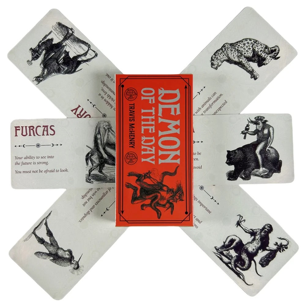 1pc Demon Of The Day Cards A 40pcs Tarot English Divination Edition Deck Board Game Oracle Cards
