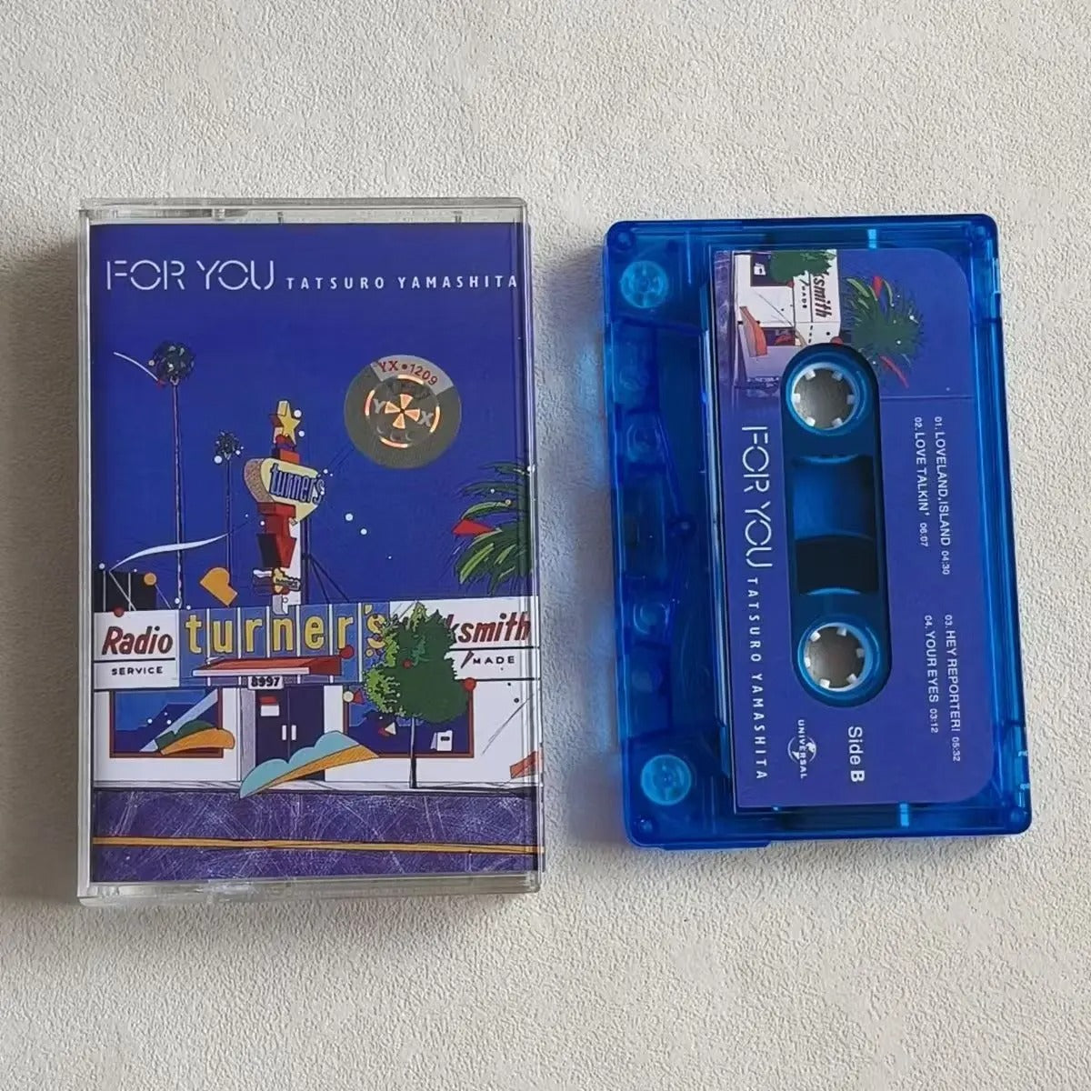 Classic J-POP Tatsuro Yamashita Music Tape FOR YOU Album Cassettes Cosplay Recorder Walkman Car Soundtracks Box Collection Gift