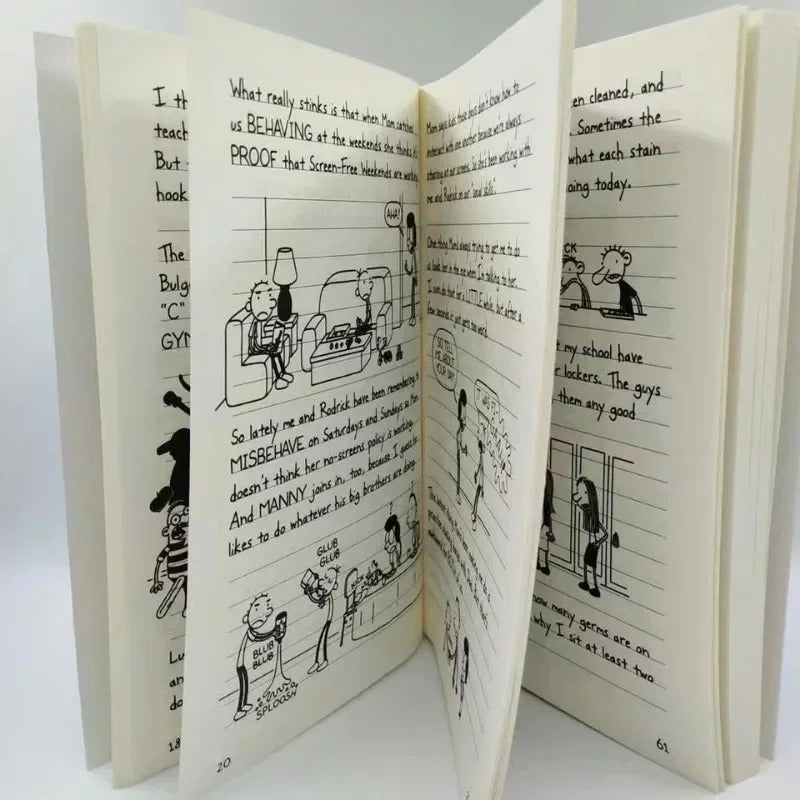 1- 10 Volumes Diary of Wimpy Kid English Book Diary of Wimpy Kid Children's Fiction Books