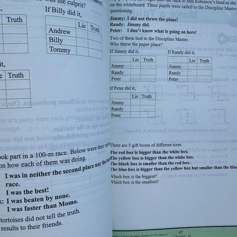 5 Books/set SAP Maths Olympiad Primary School Mathematical Thinking Training Exercise Math Questions English Book